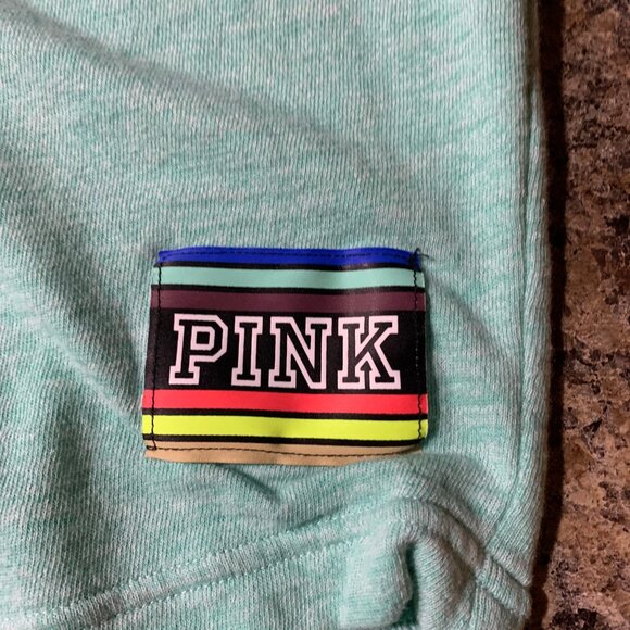 collection of 2 PINK long sleeve t-shirts, colors mint & brown, size M - Picture 6 of 8